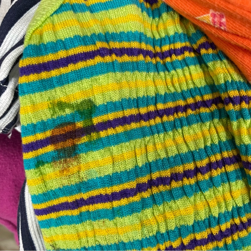 VINTAGE Y2K LIMITED TOO GREEN YELLOW STRIPED TANK TOP SIZE MEDIUM PLAY CONDITION - Picture 5 of 5